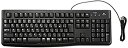 【中古】(非常に良い)Logicool ロジクール 耐水 静音設計 有線キーボード K120 USB接続 テンキーあり 薄型