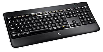 【中古】LOGICOOL ワイヤレスイルミネートキーボード K800t