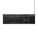 【中古】(非常に良い)エレコム キーボード 有線 USB接続 メンブレン式 1000万回高耐久 ブラック TK-FCM062BK