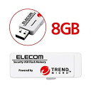 【中古】(非常に良い)エレコム USBメモリ 8GB USB3.0 トレンドマイクロ ウィルスチェック機能搭載 1年ライセンス MF-PUVT308GA1