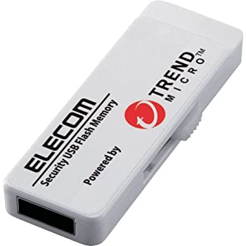 【中古】エレコム セキュリティ付USBメモリ/トレンドマイクロ4GB5年L/USB3.0