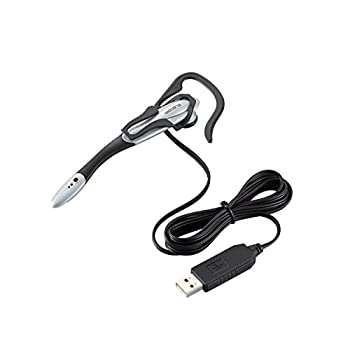 GoodLifeStoreの【中古】(非常に良い)エレコム ヘッドセット マイク PS4対応 USB 片耳 イヤフック 1.8m HS-EP13USV|詳細画像