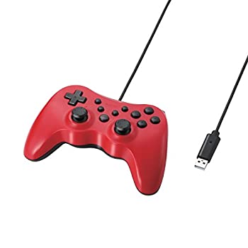 【中古】エレコム ゲームパッド 12ボタン 連射機能付 レッド JC-U3712TRD 【中古】エレコム ゲームパッド 12ボタン 連射機能付 レッド JC-U3712TRD