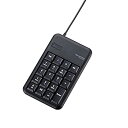 【中古】エレコム テンキーボード 有線 Sサイズ メンブレン 高耐久 USBハブ付 ブラック TK-TCM014BK