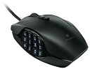 【中古】Logitech G600 MMO Gaming Mouse Black 並行輸入品