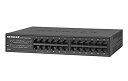 【中古】NETGEAR スイッチングハブ ギガビット 24ポート ファンレス 設定不要 省電力設計 GS324-100JPS