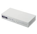 【中古】(非常に良い)エレコム スイッチングハブ ギガビット 8ポート 耐熱50度 ループ防止機能 EHB-UG2A08-S