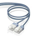 【中古】(非常に良い)エレコム LANケーブル CAT6A 3m ツメが折れない スーパースリム ブルー LD-GPASST/BU30