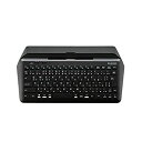 【中古】(非常に良い)エレコム Bluetoothキーボード マルチデバイス (Windows、Mac、iOS、Android対応) スタンド付 ブラック TK...