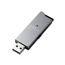 【中古】(非常に良い)エレコム USBメモリUSB3.0対応 スライド式 高速転送 アルミ素材 16GB ブラック MF-DAU3016GBK