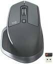 【中古】(非常に良い)Logicool ロジクール MX2100sGR MX Master 2S ワイヤレスレーザーマウス グラファイト FLOW機能付 Blu...