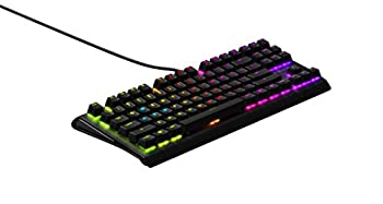 šSteelSeries Apex M750 TKL RGB Tenkeyless Mechanical Gaming Keyboard - Aluminum Frame - RGB LED Backlit - Linear & Quiet Switch - Discor