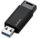 【中古】エレコム USBメモリ/USB3.1 Gen1/ノック式/オートリターン機能/128GB/ブラック