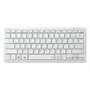 【中古】(非常に良い)エレコム キーボード Bluetooth パンタグラフ ミニキーボード Windows・Mac・iOS・Android対応 ホワイト TK...