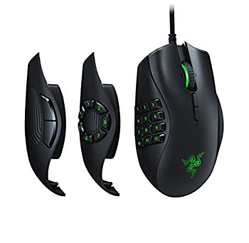 【中古】(非常に良い)Razer Naga Trinity サイドボタンを2/7/12ボタンに付け替え可能 MMO/MOBAゲーミングマウス RZ01-02410100-R3M1