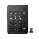 【中古】(非常に良い)エレコム テンキーボード 無線 パンタグラフ 薄型 ブラック TK-TDP019BK