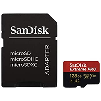 【中古】SanDisk ( サンディスク ) 128GB microSD Extreme PRO microSDXC A2 SDSQXCY-128G-GN6MA ［ 海外パッケージ品 ］