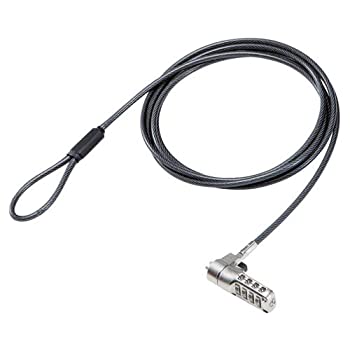 【中古】エレコム セキュリティワイヤー ダイヤル錠 NanoSaver(2.5×6)互換 ESL-402