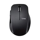 【中古】(非常に良い)エレコム ワイヤレスマウス 静音 5ボタン ブラック M-FBL01DBXSBK