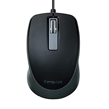 【中古】エレコム 有線マウス TIPS AIR 3ボタン ブラック M-TP10UBXBK