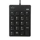 【中古】(未使用品)サンワサプライ USB2.0ハブ付テンキー ブラック NT-18UH2BK