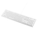 【中古】(非常に良い)サンワサプライ スリムキーボード ホワイト SKB-SL16W
