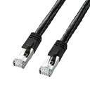 【中古】(非常に良い)サンワサプライ PoE CAT6LANケーブル 15m ブラック KB-T6POE-15BK