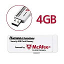 【中古】ハギワラソリューションズ ウイルス対策セキュリティUSB3.0メモリ(マカフィー)/4GB/1年ライセンス HUD-PUVM304GA1