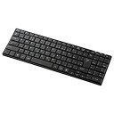 【中古】(非常に良い)サンワサプライ Bluetoothスリムキーボード 充電式 パンタグラフ 109A配列 ブラック SKB-BT22BK