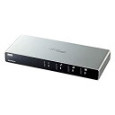 【中古】サンワサプライ パソコン自動切替器(4:1) USBマウス・USBキーボード・ディスプレイを共有(PC4台用) SW-KVM4LUN