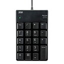 【中古】(非常に良い)サンワサプライ USB2.0ハブ付テンキー ブラック NT-17UH2BKN