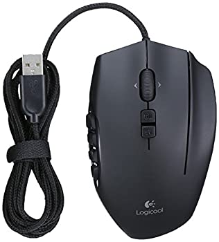 【中古】ゲーミングマウス Logicool ロジクール G600t ブラック ボタン20個搭載 3種類ゲームプロファイル保存可 MMO 国内品