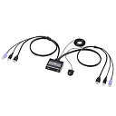 【中古】サンワサプライ HDMI対応手元スイッチ付きパソコン自動切替器(2:1) SW-KVM2WHU