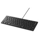 【中古】(非常に良い)バッファロー BSKBU300BK 有線コンパクトキーボード ブラック