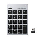 【中古】(非常に良い)サンワサプライ ワイヤレスUSBテンキー シルバー NT-WL20SV
