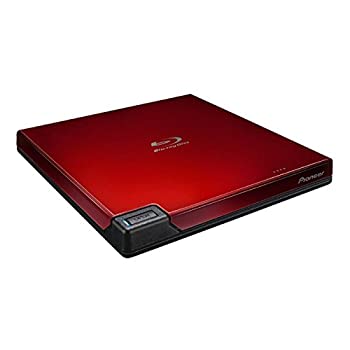 【中古】パイオニア USB3.0対応 ポータブルBDドライブ（レッド） BDR-XD07R