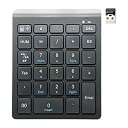 【中古】(非常に良い)ミヨシ MCO Windows用 ワイヤレステンキー 2.4GHz接続 5列・28キー アイソレーション式 ブラック TEN24G01/B...