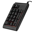【中古】(非常に良い)テンキーボード VBESTLIFE 数字キーパッド 19キー RGB呼吸ライト USB接続 メカニカルタッチ 高耐久 10百万クリックパッ...