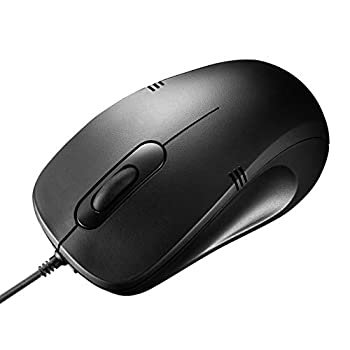 【中古】(非常に良い)サンワサプライ 有線ブルーLEDマウス ブラック MA-BL138BK