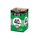 【中古】パナソニック ボール電球 70mm径 40W形 E26口金 ホワイト GW100V38W70