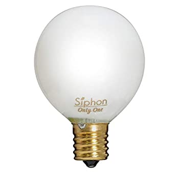 【中古】LED電球 《Siphon》ホワイトタイプ ボール50 20W相当 全光束200lm 暖系電球色(2200K) 口金E17 調光器 LDF83