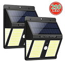 【中古】Uniquefire 2x ソーラー充電式LEDライト 250個LED電球 センサー搭載 アウトドアライト