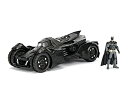 【中古】(非常に良い)1/24 2015 Batmobile Arkham Knight black with Diecast Batman Figure