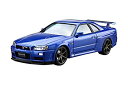 【中古】青島文化教材社 1/24 ザ モデルカー ニッサン BNR34 スカイラインGT-R V-specII 039 02 プラモデル