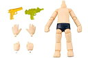 【中古】キューポッシュえくすとら スクール水着ボディ 男の子 ノンスケール PVC製 塗装済み可動フィギュア(3)