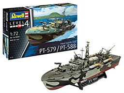 【中古】ドイツレベル 1/72 アメリカ海軍 PTボート PT-588／579 魚雷艇 プラモデル 05165