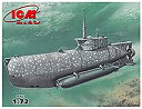 【中古】(未使用品)ICM 1/72 ドイツ軍 Uボート XXVIIB ゼーフント 特殊潜航艇 前期型 プラモデル S006