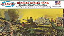 【中古】(非常に良い)アトランティスモデル 1/48 WW.II ソビエト軍 スターリン戦車 プラスチックモデルキット AMCA303