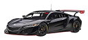 【中古】(非常に良い)AUTOart 1/18 ホンダ NSX GT3 2018 マット・ブラック 完成品 81899