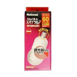 【中古】(未使用品)パナソニック 調光器対応形 電球形蛍光灯 《パルックボール スパイラル》 A形 電球色 E17 EFA15EL14E17C